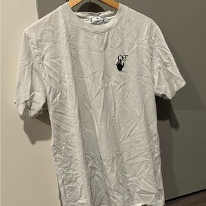 Off-White Men's Gray Short Sleeve Tee